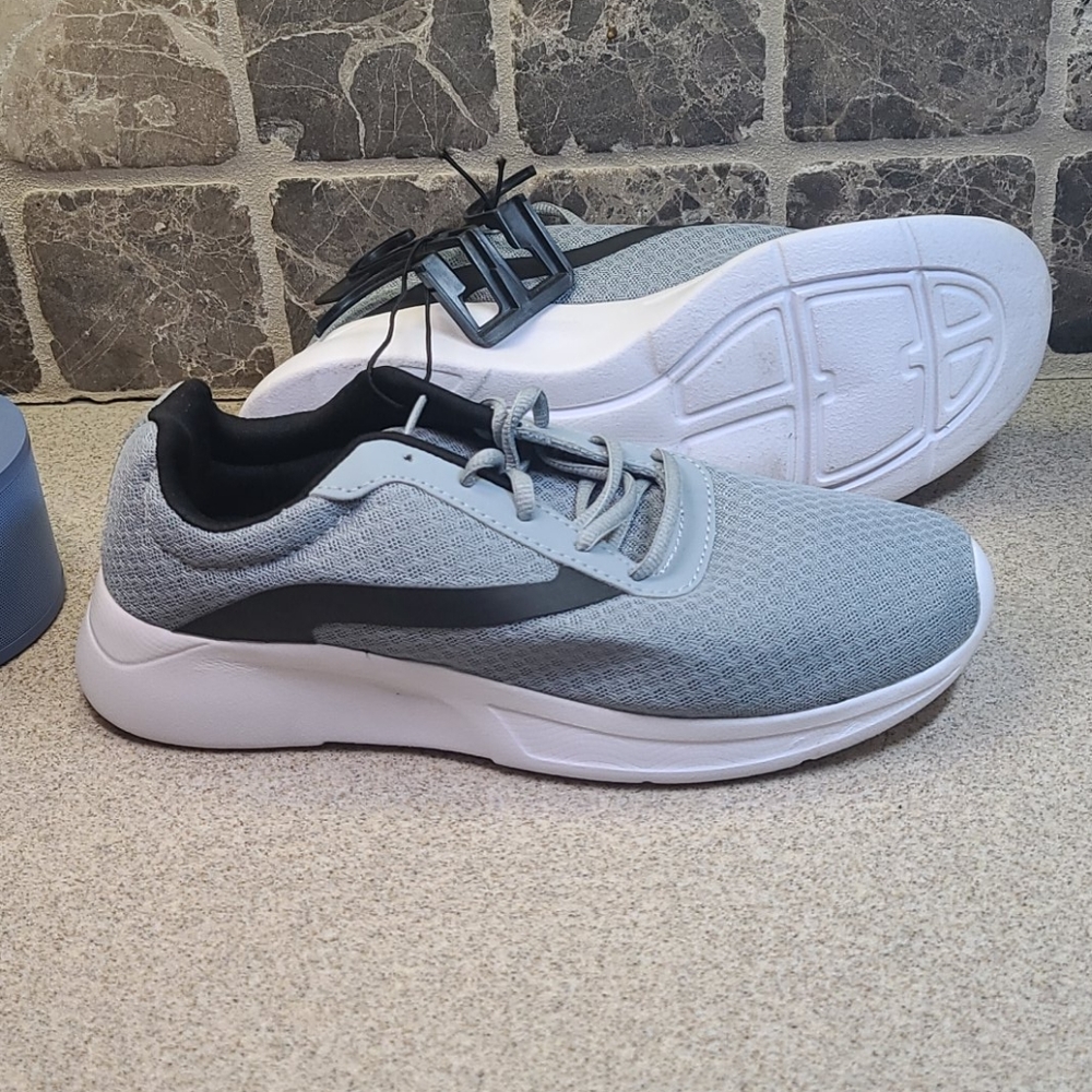 Athletic Works MENS Memory Foam.  Grey/White sz 8 - Picture 5 of 10